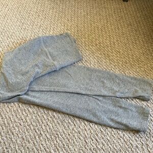 Beyond yoga space dye light grey cross over high waisted legging